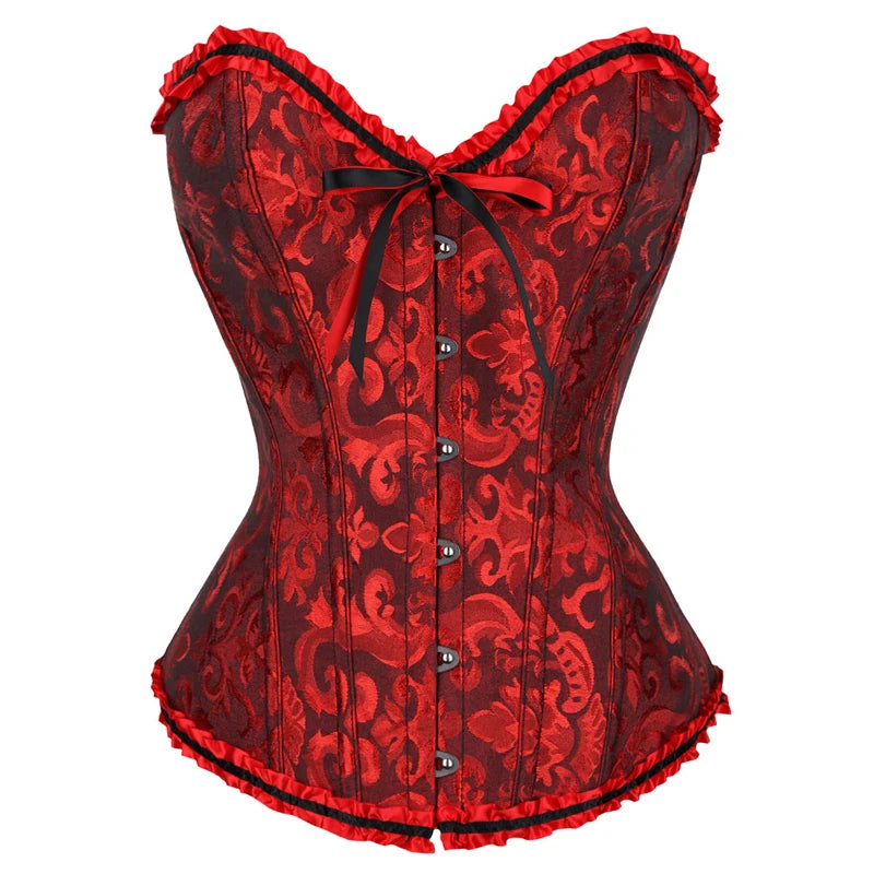 corset grande taille rouge